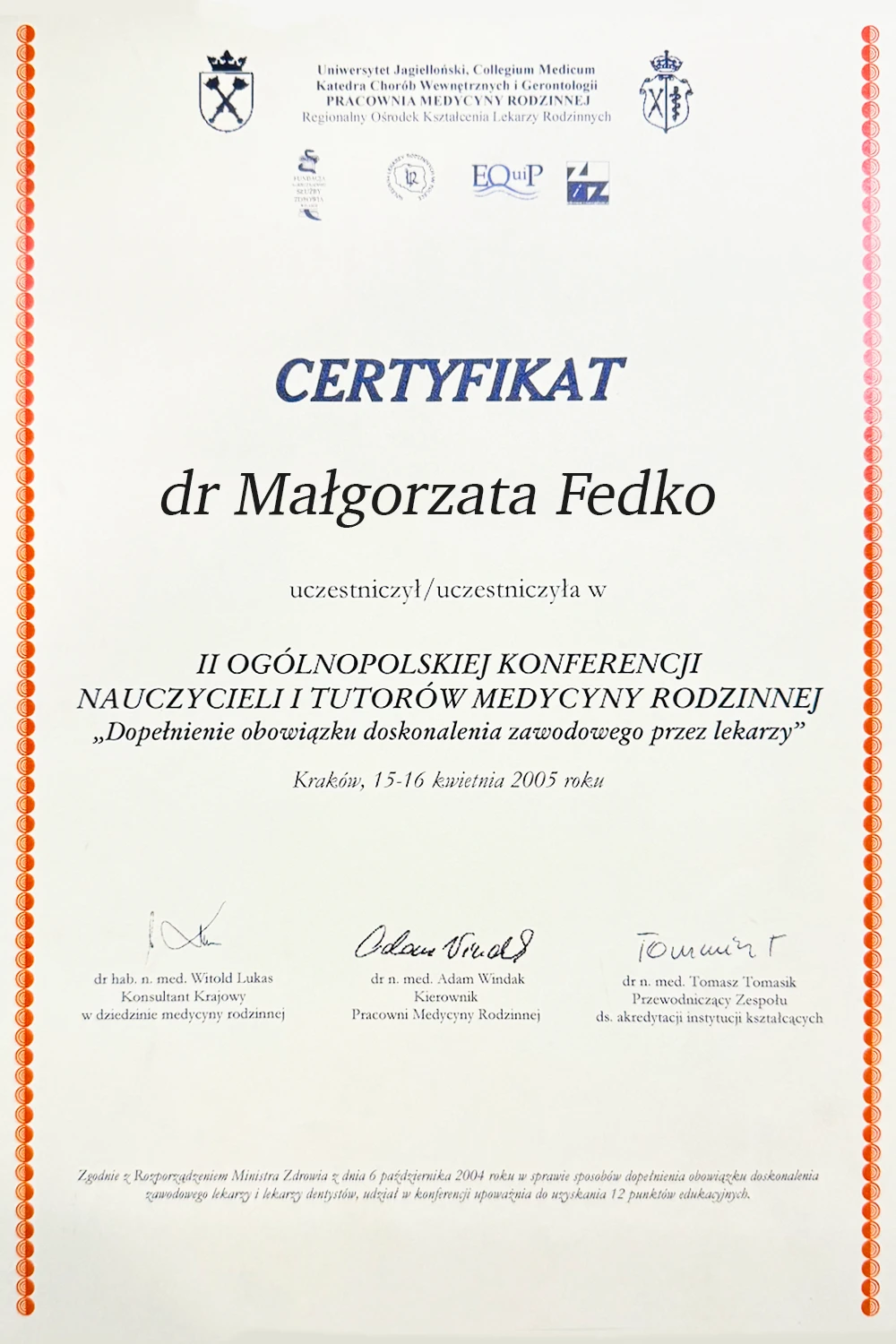Medycyna Rodzinna – II Ogólnopolska Konferencja Nauczycieli i Tutorów